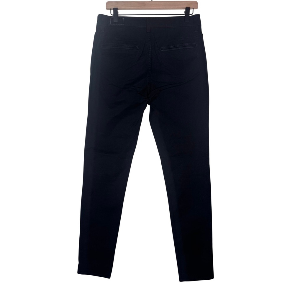 rag & bone Standard Issue Black Slim Fit Chino Pants Women Size 31 Made in USA - Picture 2 of 13